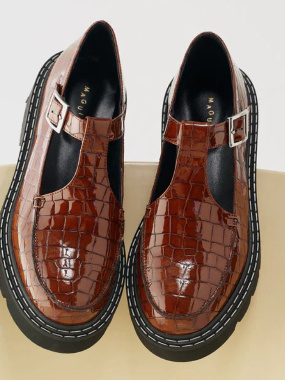 Maguire Shoes- Neiva Brown Mary Jane size 40